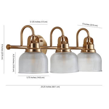 Virginia Metal/Glass LED Vanity Light